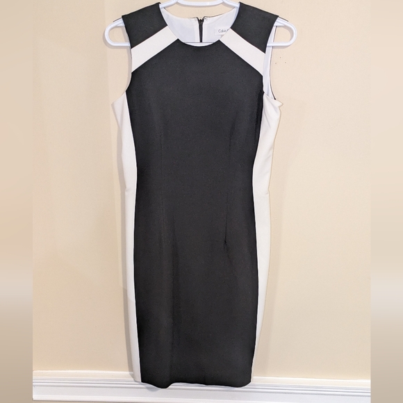 Calvin Klein Black and White Sleeveless Dress - Picture 7 of 10